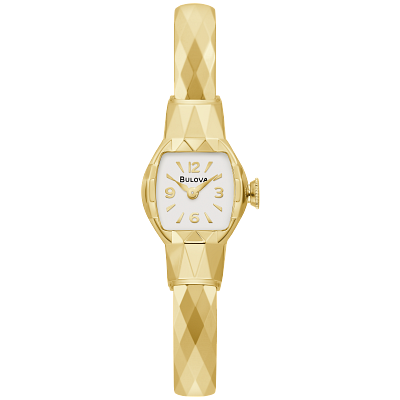 Bulova quartz women's gold watch best sale